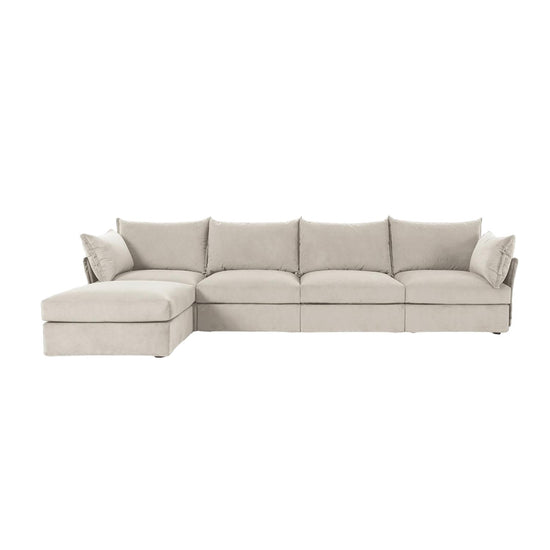 Model 06 4 Seater Chaise Sofa Velvet