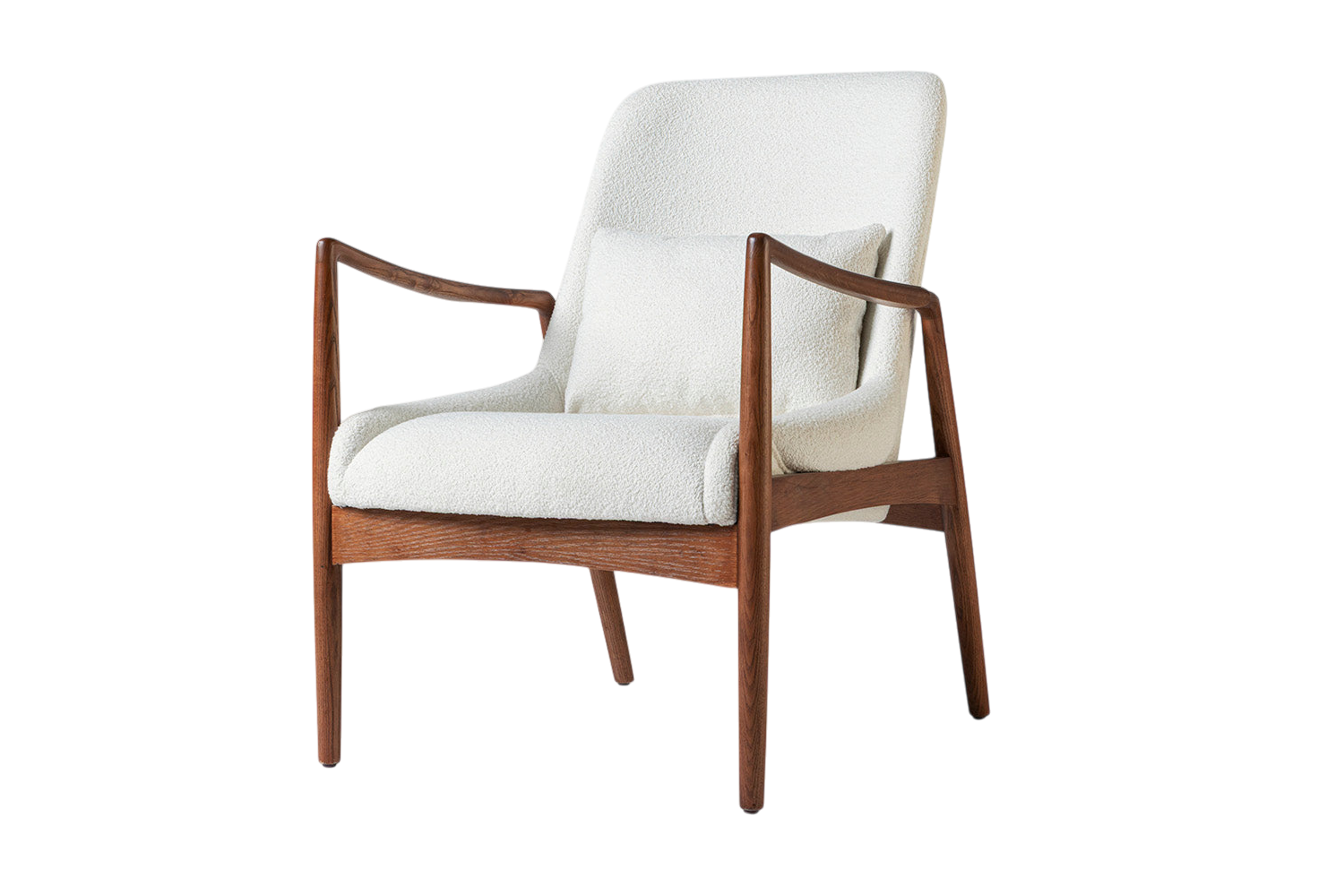 Charles Armchair — Boucle Ivory
