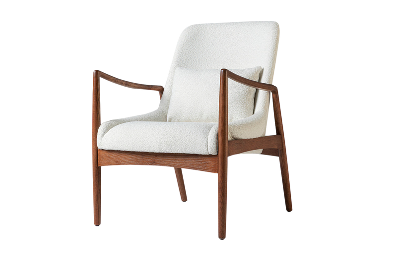 Charles Armchair — Boucle Ivory