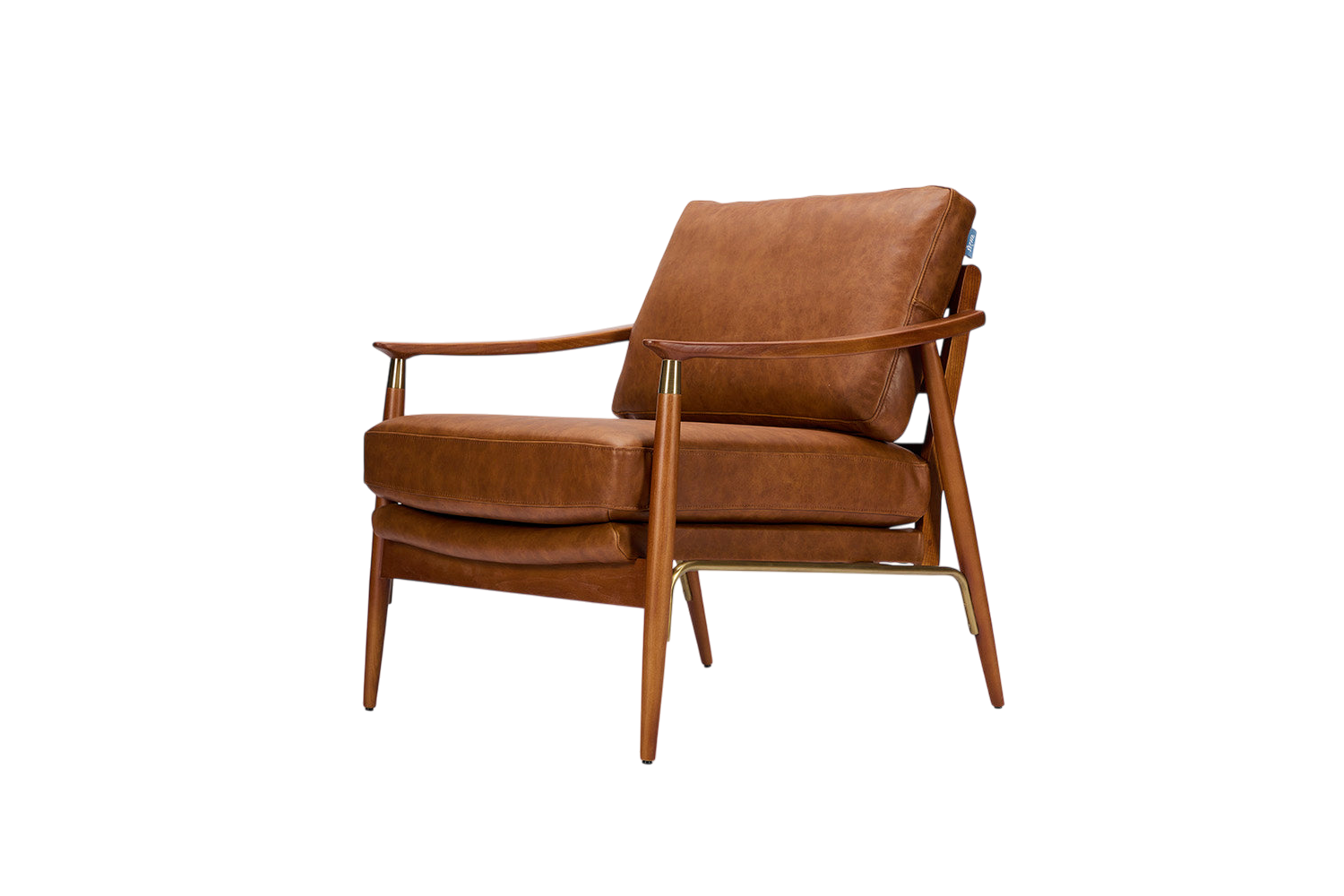 Marlowe Accent Chair — Real Leather Maple