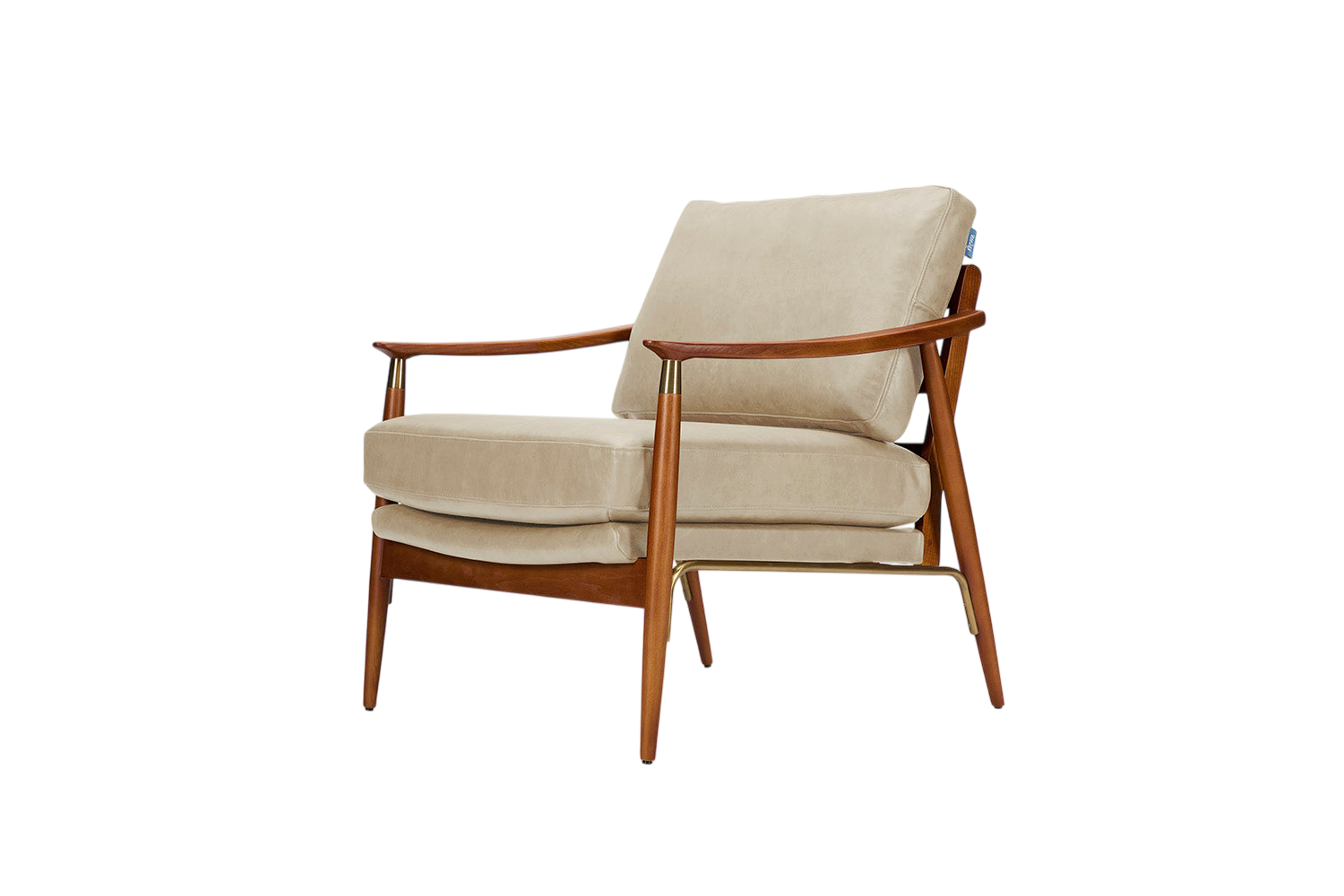 Marlowe Accent Chair — Real Leather Oyster