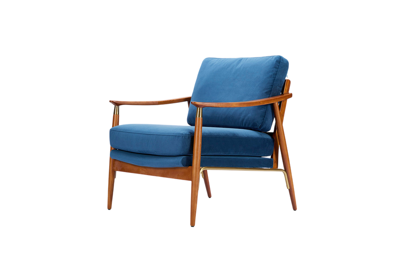 Marlowe Accent Chair — Velvet Teal