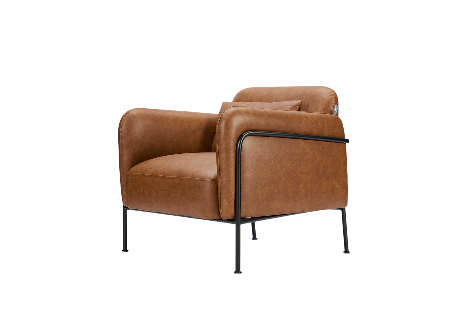 Dean Accent Chair — Real Leather Maple