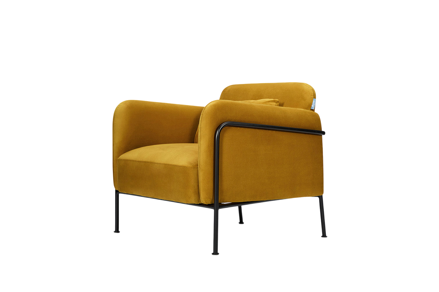 Dean Accent Chair — Velvet Mustard