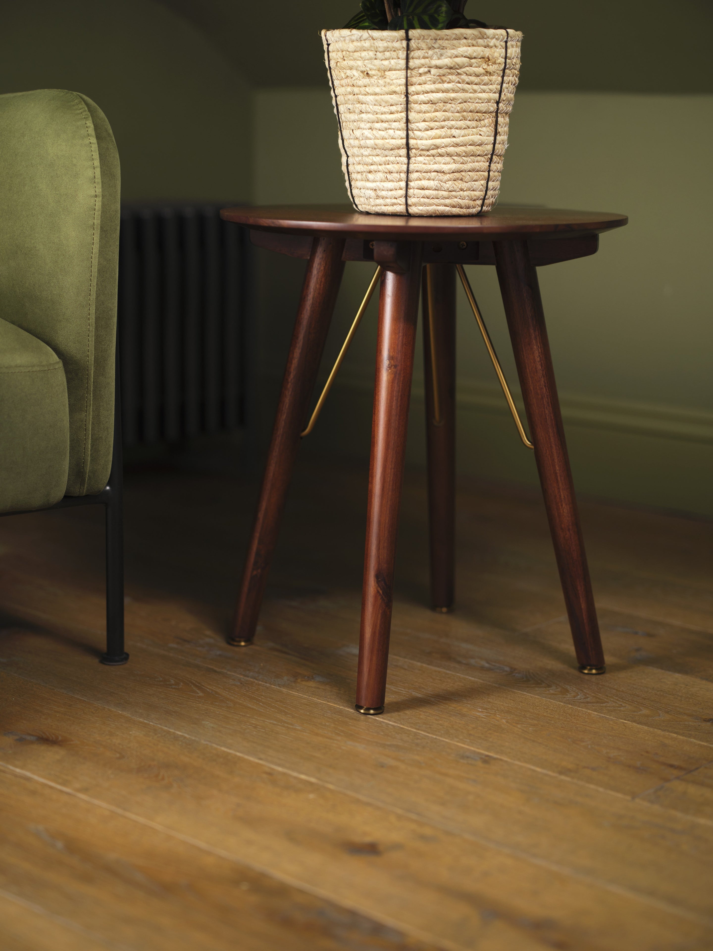 Dean Accent Chair Velvet Vine lifestyle