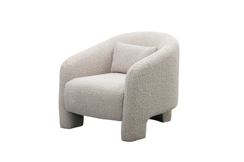 Mancini Accent Chair — Plum Putty