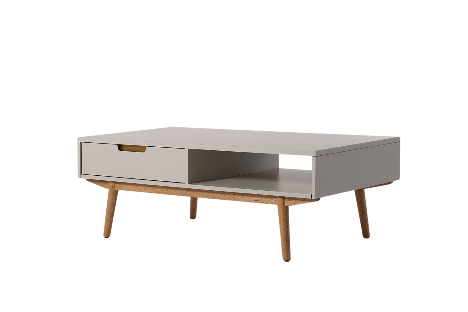 Arne 2-Drawer Coffee Table — Grey Grey
