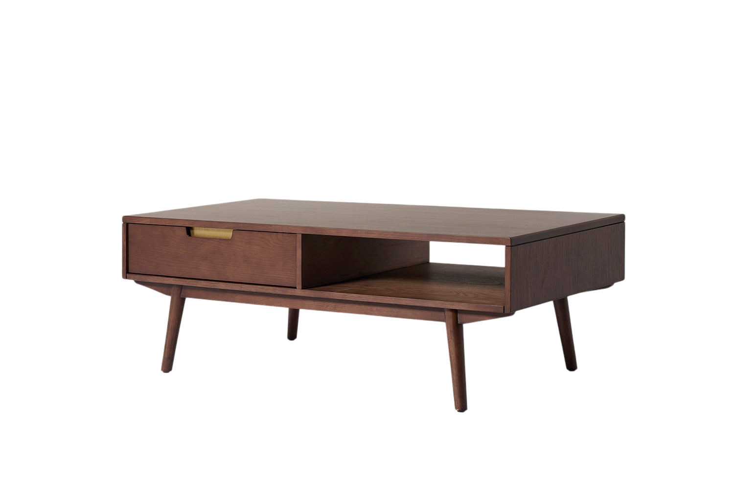 Arne 2-Sliding-Door Coffee Table — Walnut Walnut