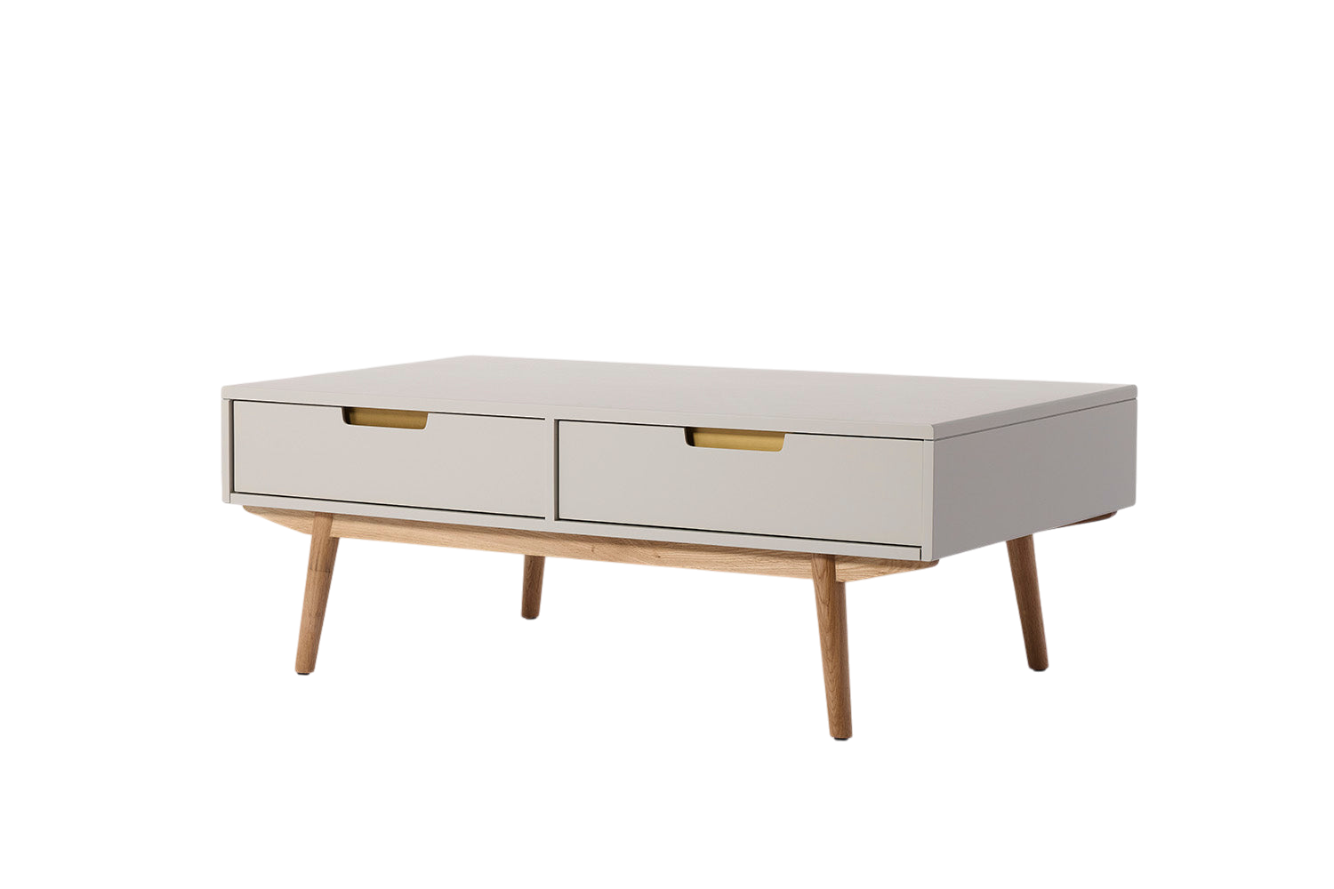 Arne 4-Sliding-Door Coffee Table — Grey Grey