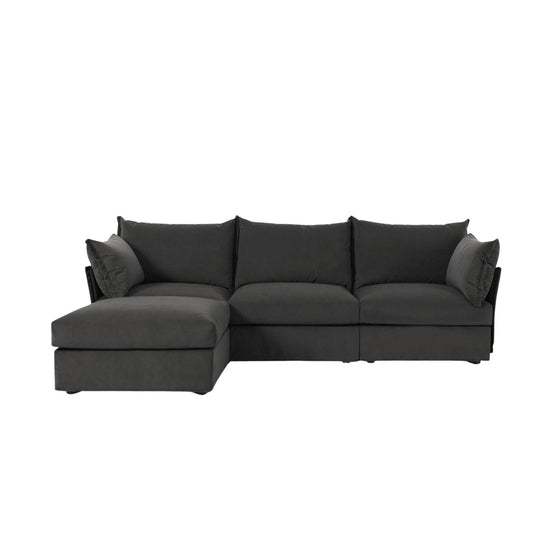 Model 06 3 Seater Chaise Sofa Velvet