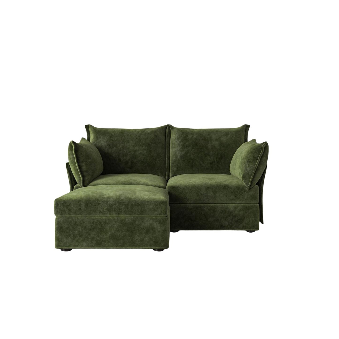 Model 06 2 Seater Chaise Sofa Mottled Velvet