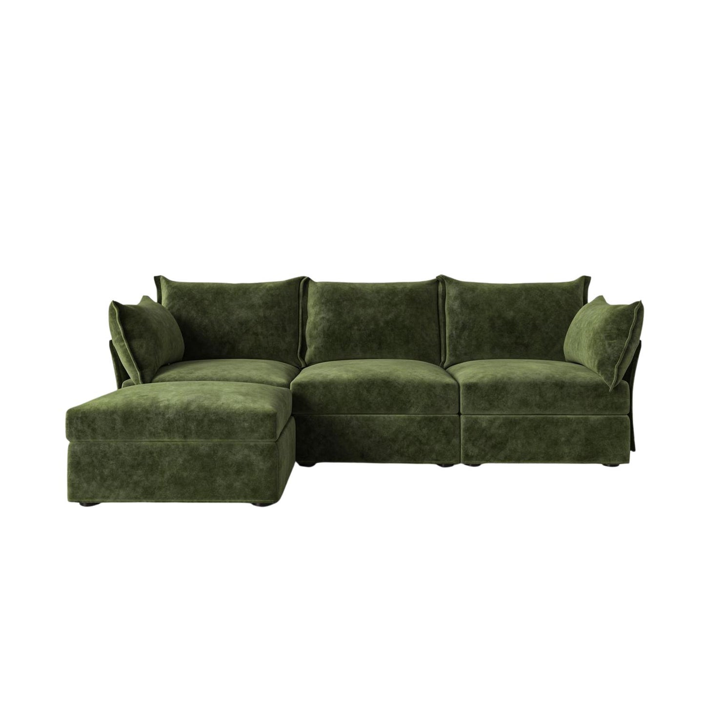 Model 06 3 Seater Sofa Mottled Velvet