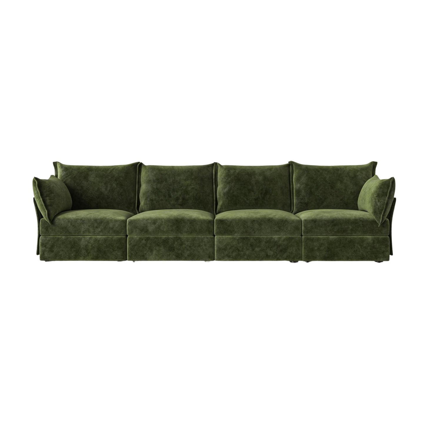 Model 06 4 Seater Sofa Mottled Velvet
