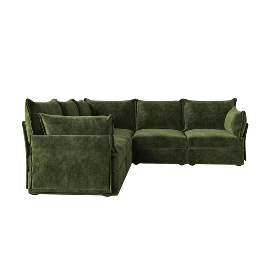 Model 06 Corner Sofa Mottled Velvet