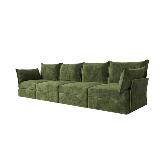 Model 06 4 Seater Sofa Mottled Velvet