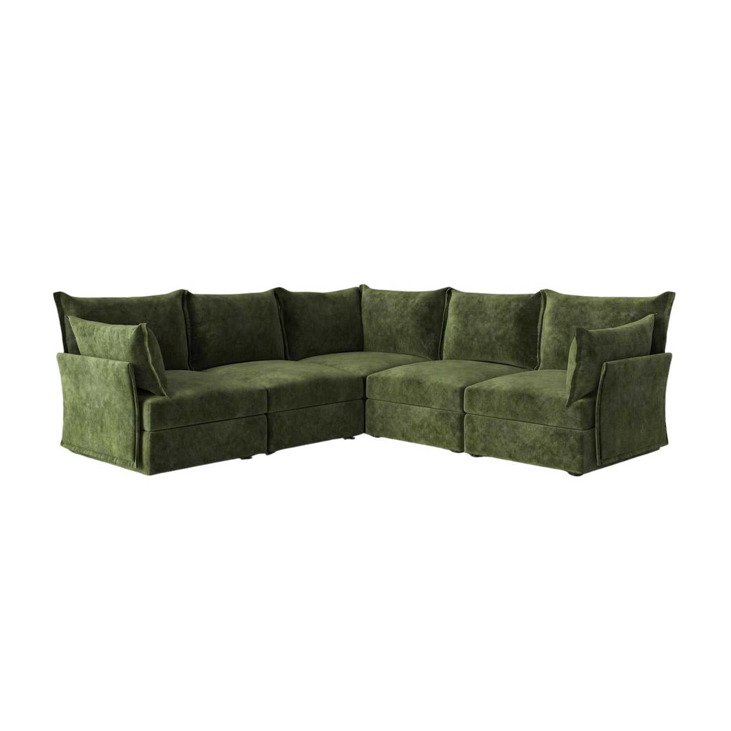 Model 06 Corner Sofa Mottled Velvet