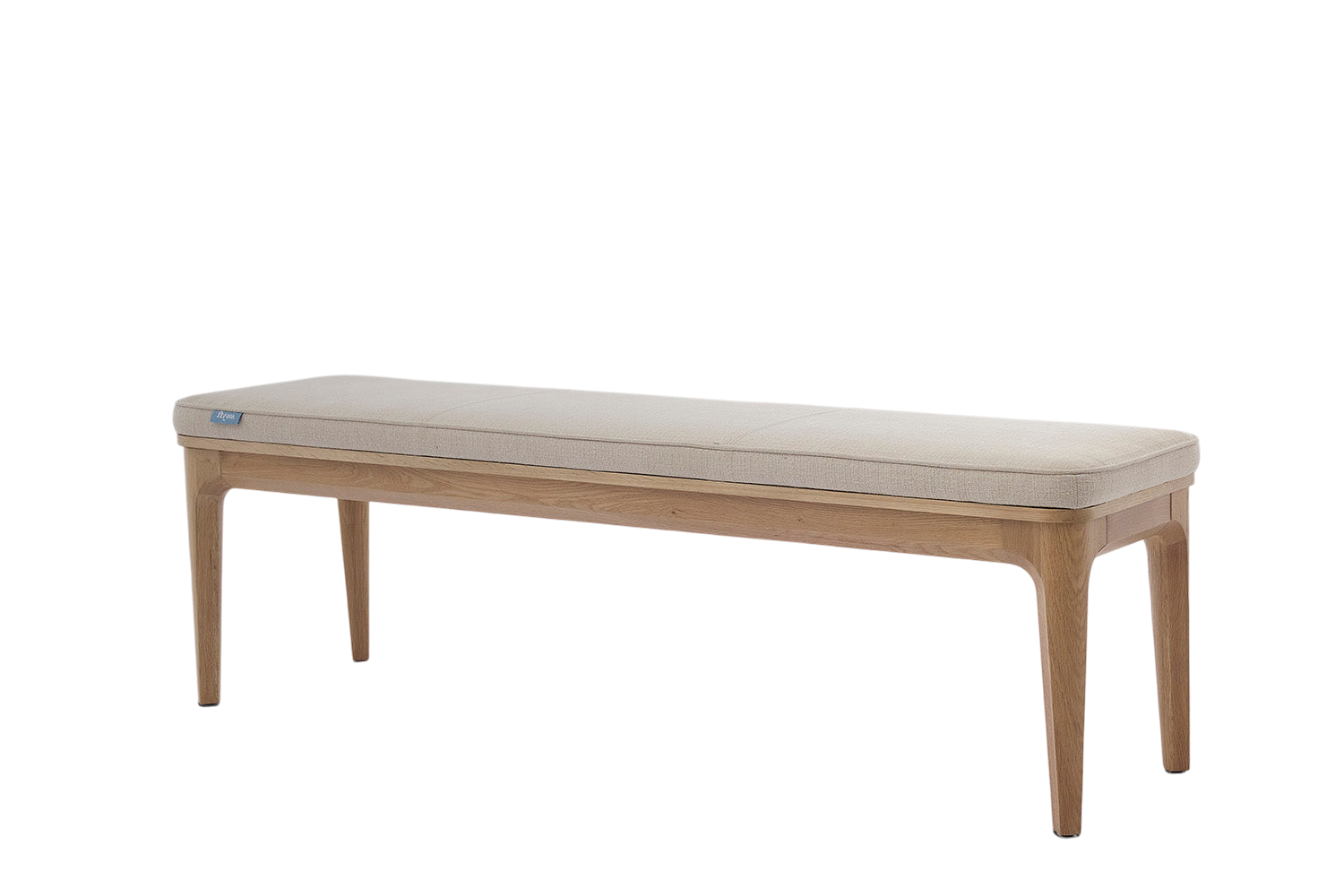 Arne Dining Bench — Linen Oatmeal