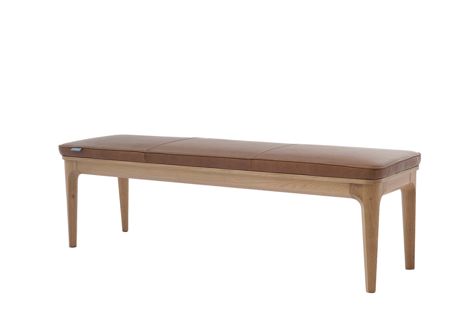 Arne Dining Bench — Real Leather Maple