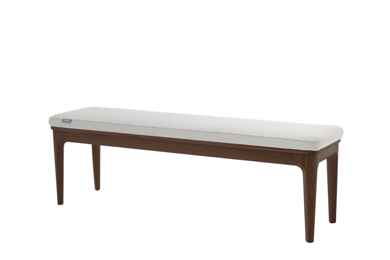 Arne Dining Bench — Boucle Ivory