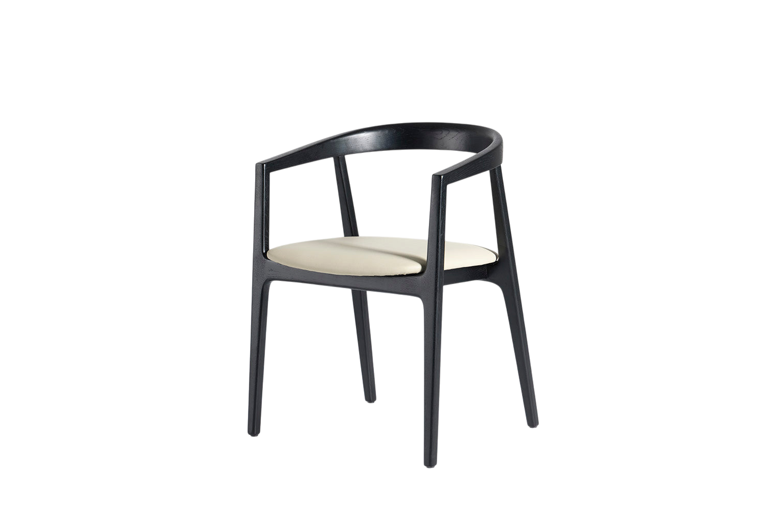Finn Dining Chair — Real Leather Oyster