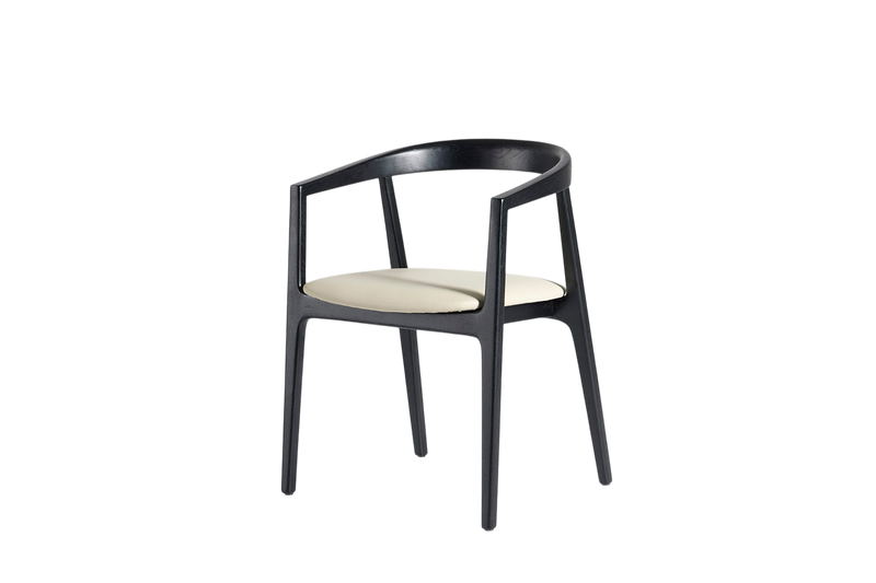 Finn Dining Chair — Real Leather Oyster