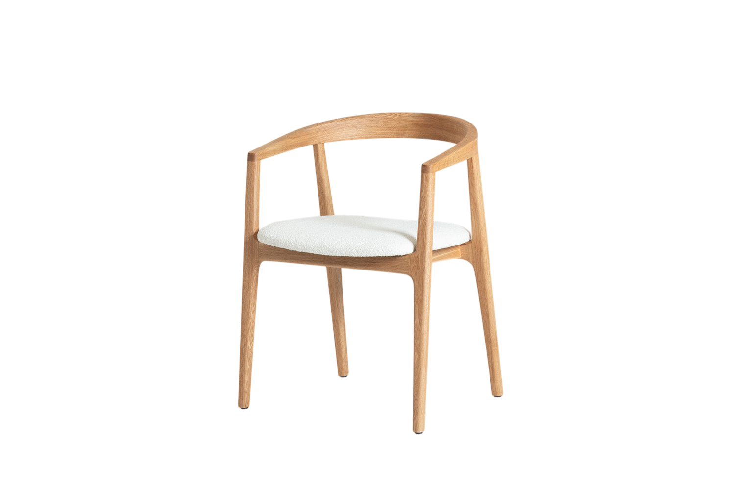 Finn Dining Chair — Boucle Ivory