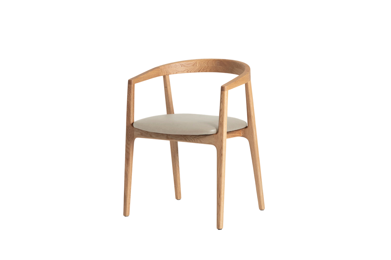 Finn Dining Chair — Real Leather Oyster