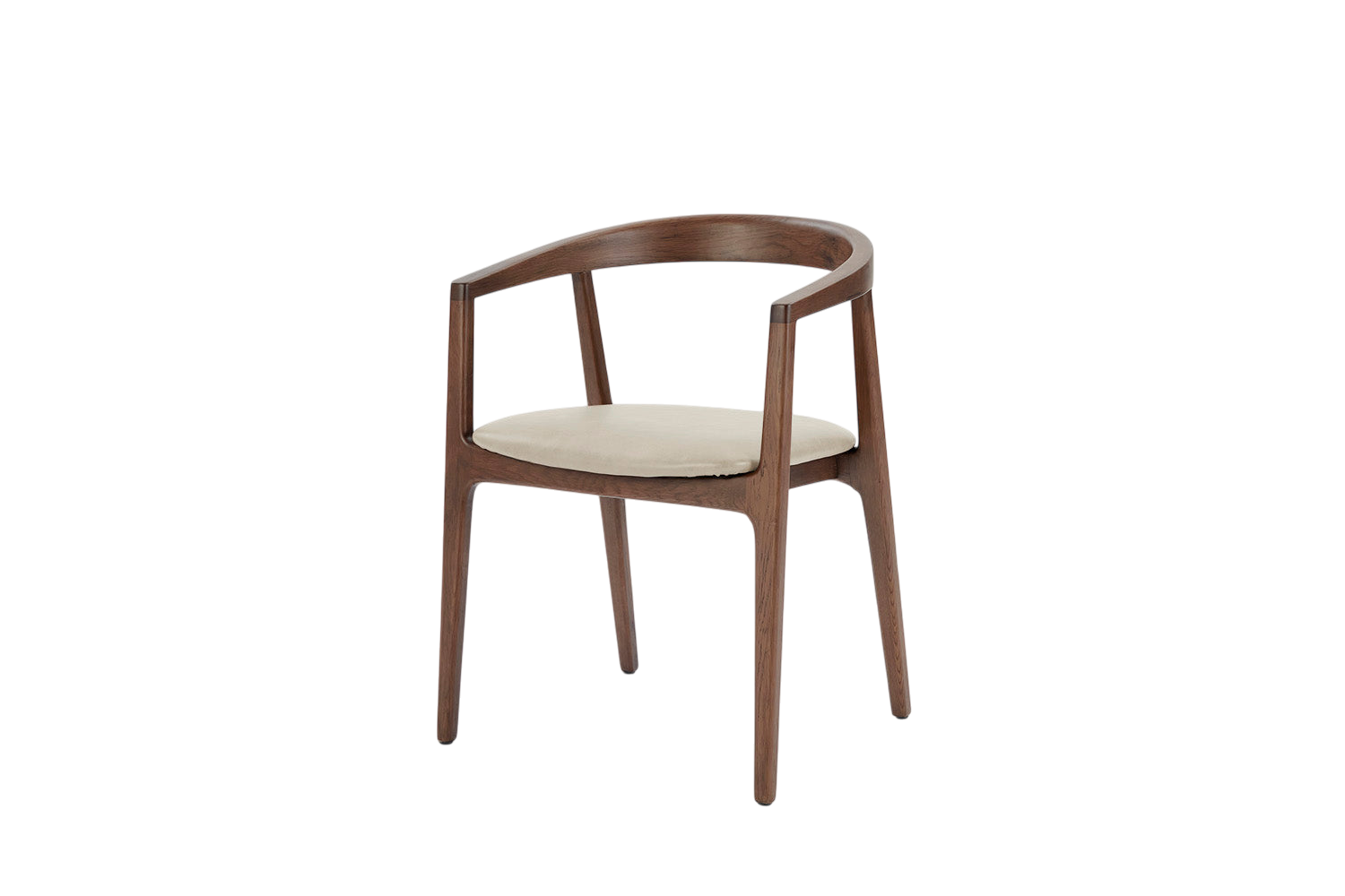 Finn Dining Chair — Real Leather Oyster