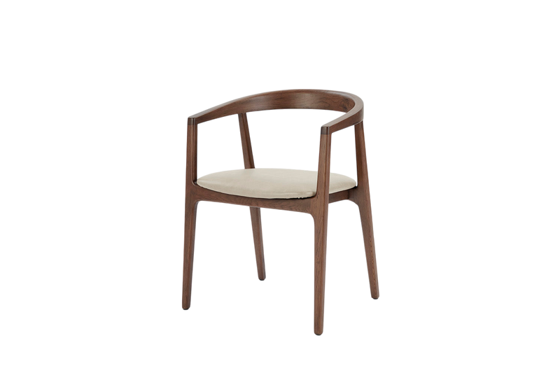 Finn Dining Chair — Real Leather Oyster