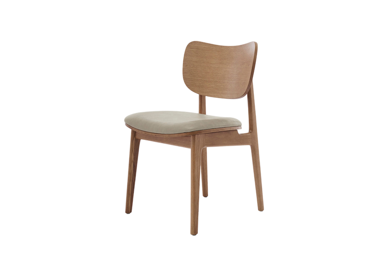 Ray Dining Chair — Real Leather Oyster