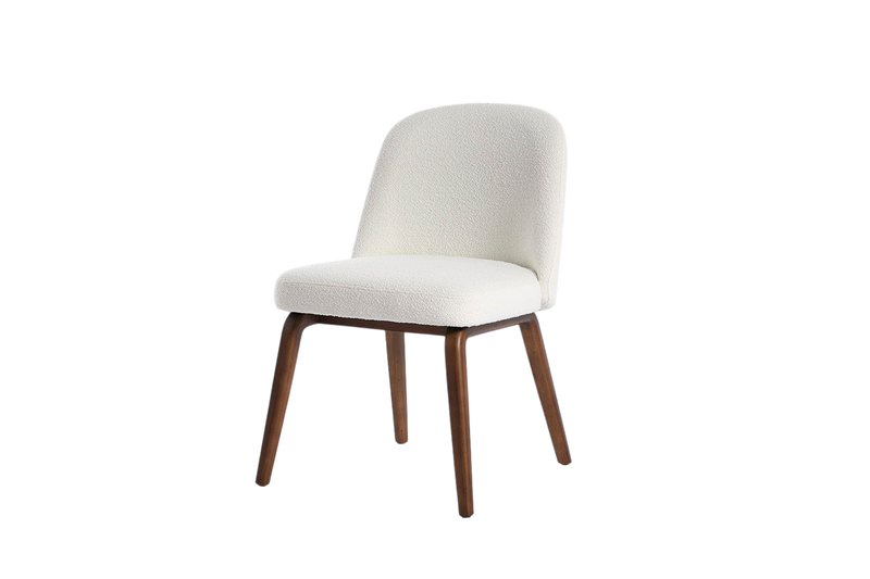 Billie Dining Chair — Boucle Ivory