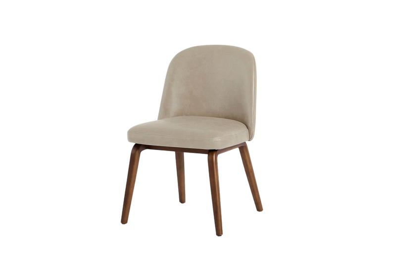 Billie Dining Chair — Real Leather Oyster