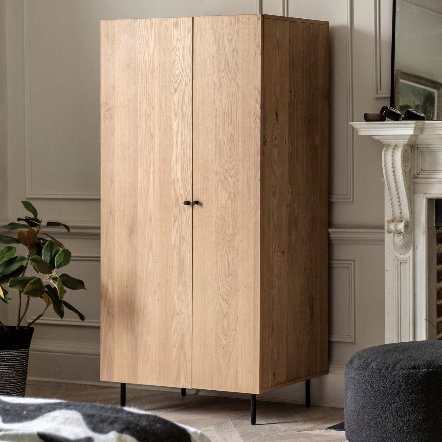 Ashdown 2 Door Wardrobe Natural Gallery Direct Homebound
