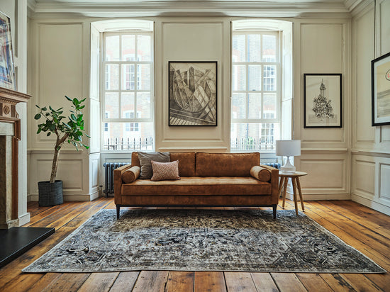 Model 02 3 Seater Sofa Mottled Velvet