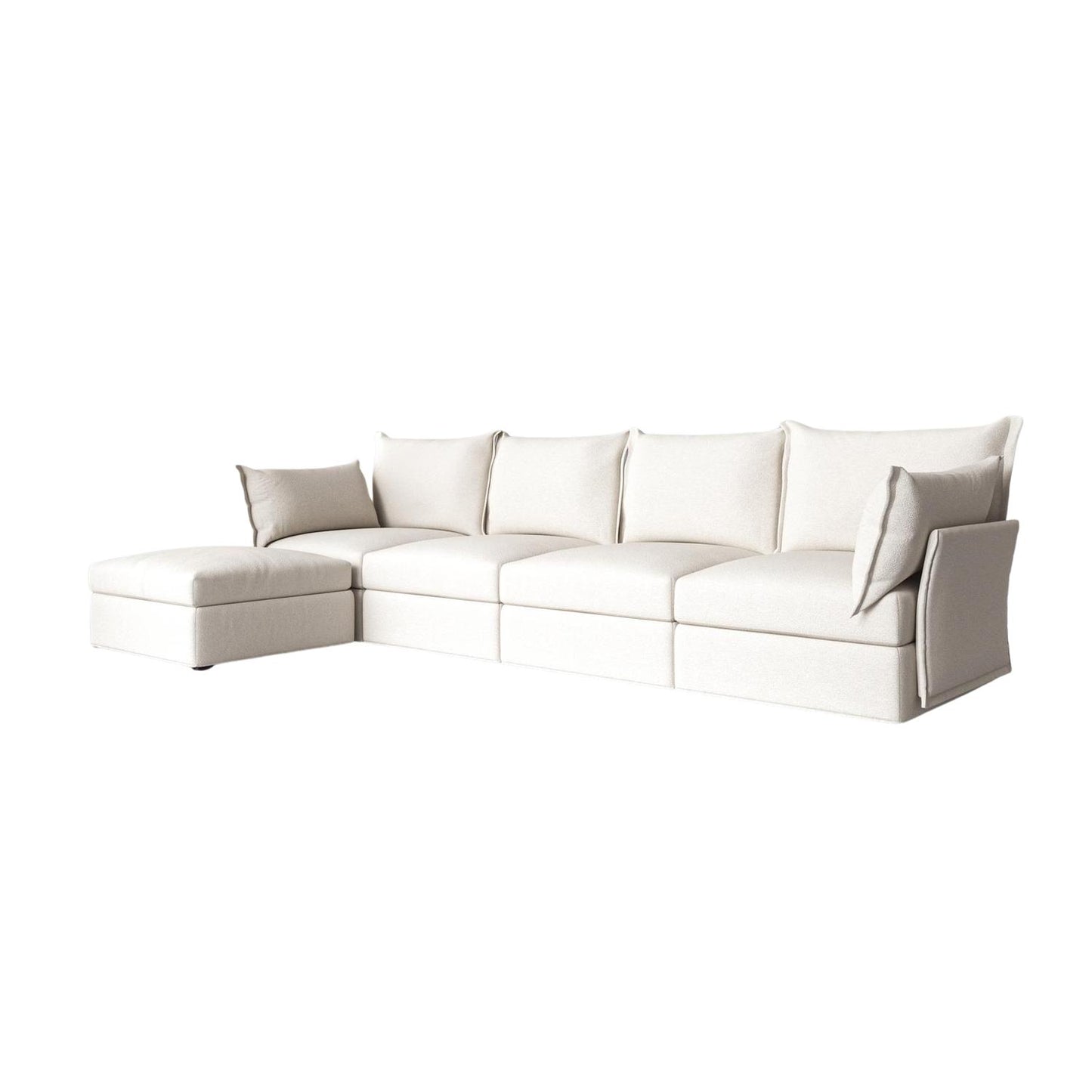 Model 06 4 Seater Chaise Sofa Boucle