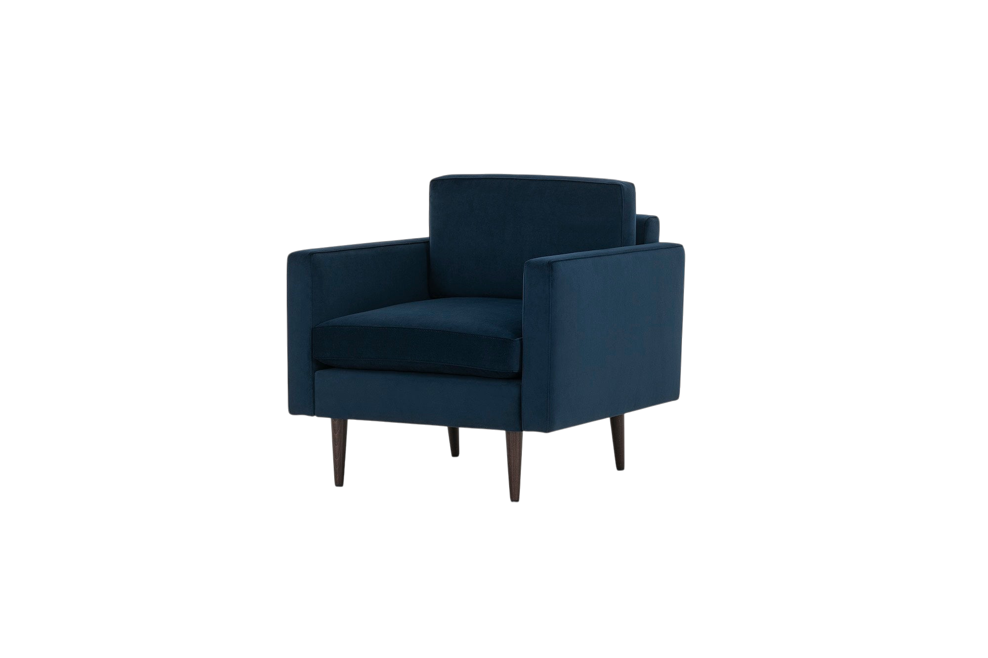 Walter Armchair — Felt Indigo