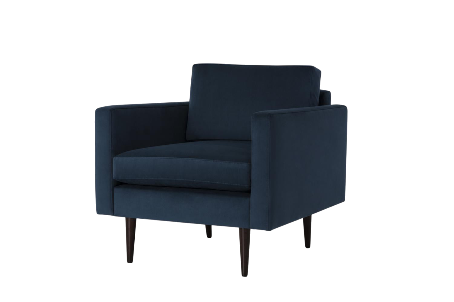Walter Armchair — Velvet Teal