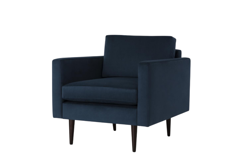 Walter Armchair — Velvet Teal