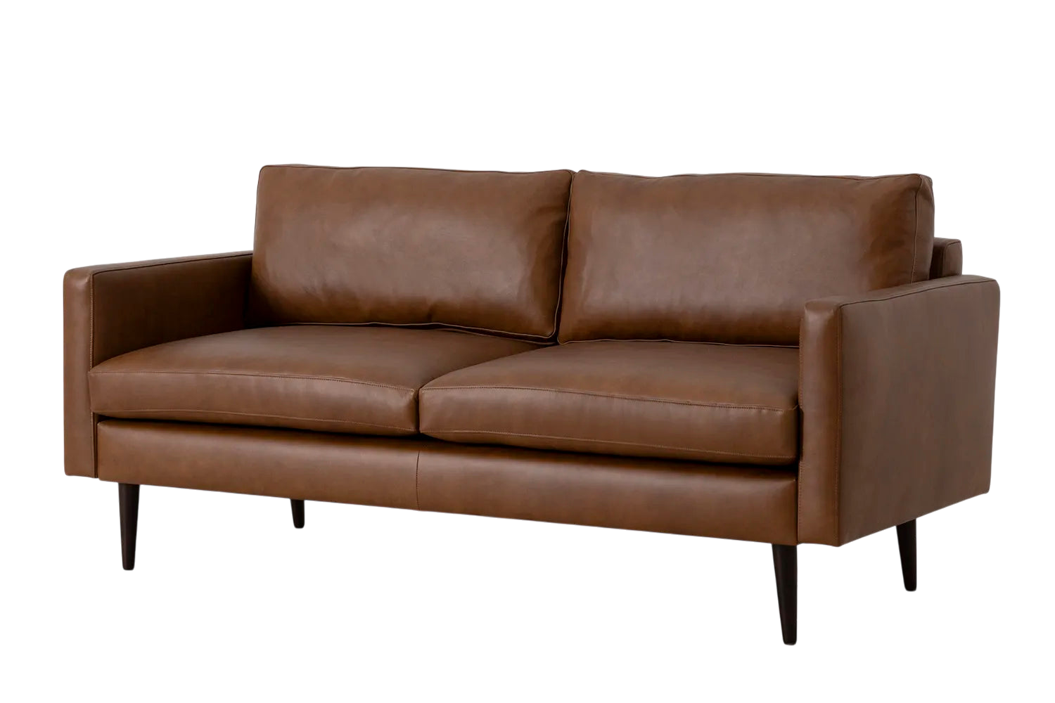 Walter 2-Seater Sofa — Real Leather Maple