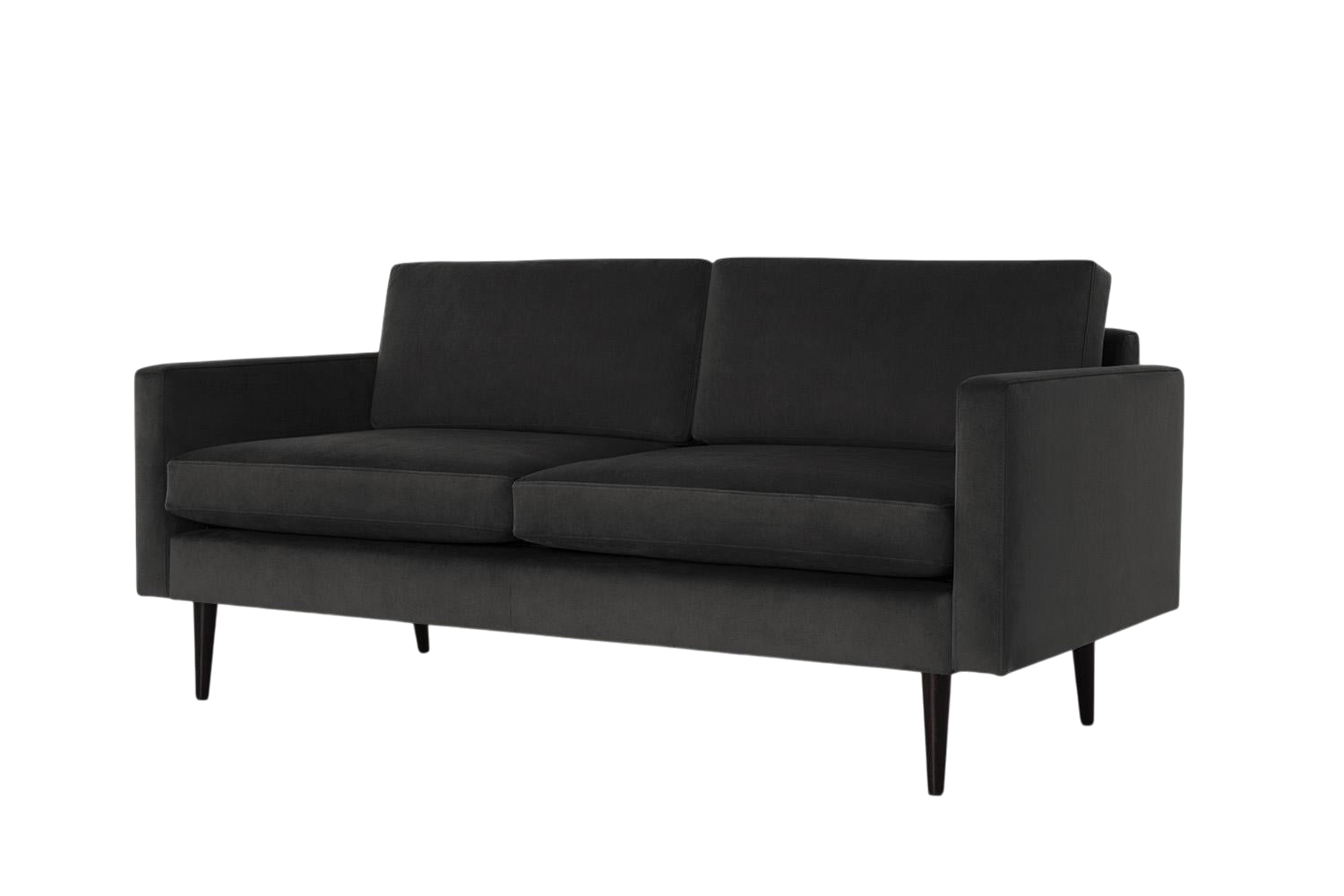 Walter 2-Seater Sofa — Velvet Charcoal