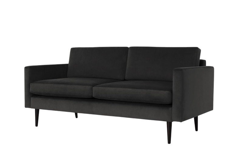 Walter 2-Seater Sofa — Velvet Charcoal