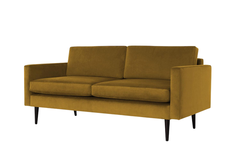Walter 2-Seater Sofa — Velvet Mustard