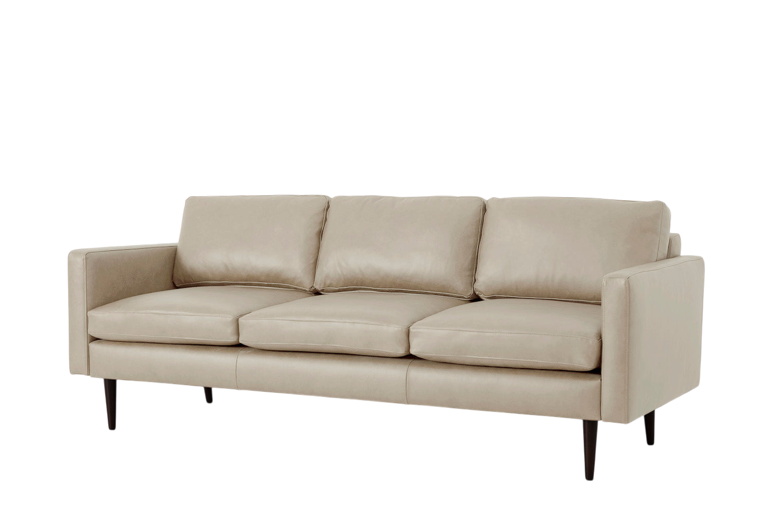 Walter 3-Seater Sofa Real Leather Oyster