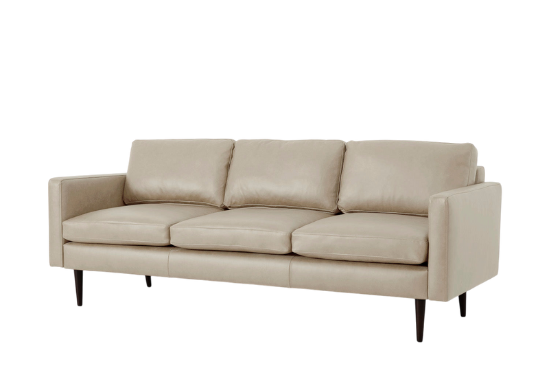 Walter 3-Seater Sofa Real Leather Oyster