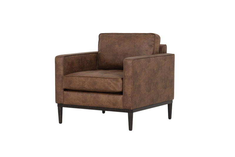 Mies Armchair — Fabric Chestnut