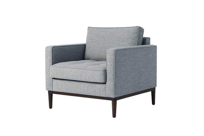 Mies Armchair — Linen Seaglass