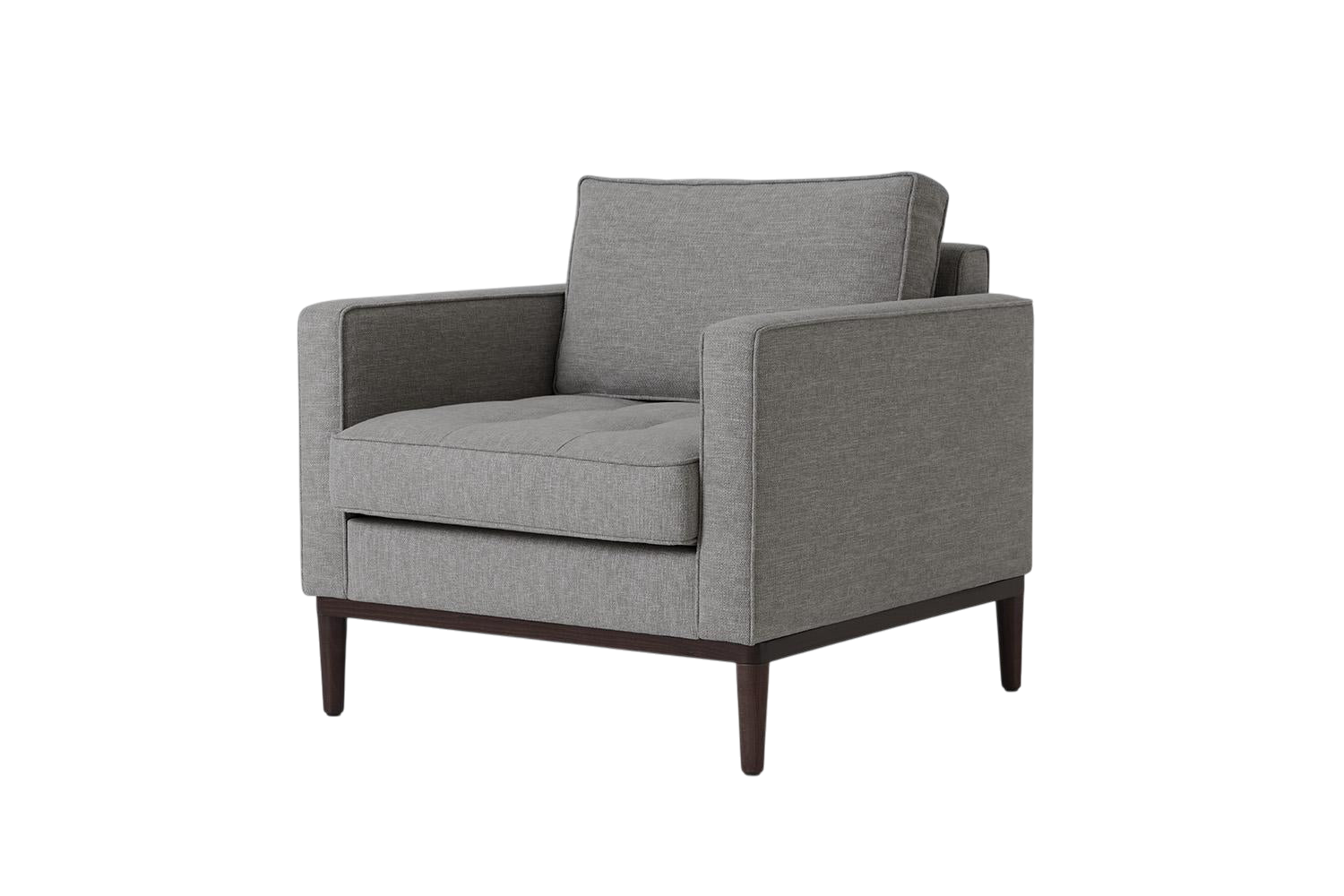 Mies Armchair — Linen Shadow