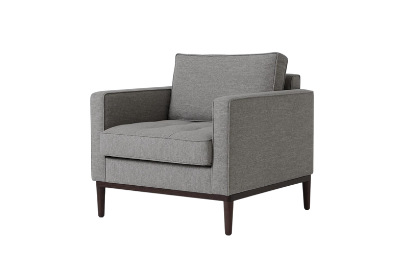 Mies Armchair — Linen Shadow
