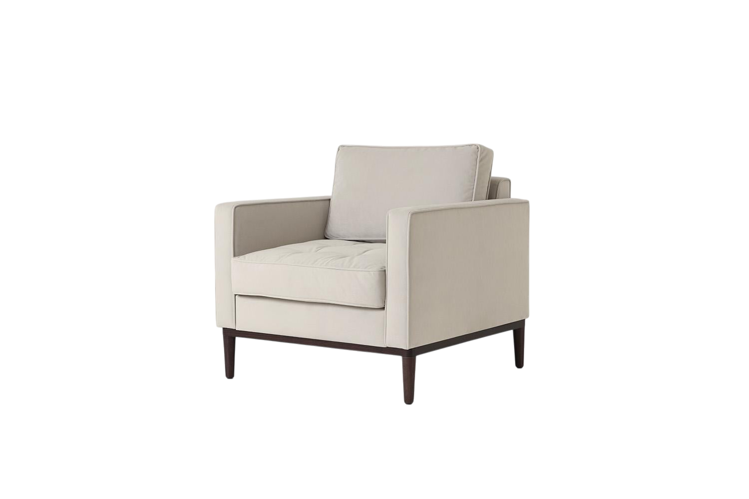 Mies Armchair — Velvet Bone
