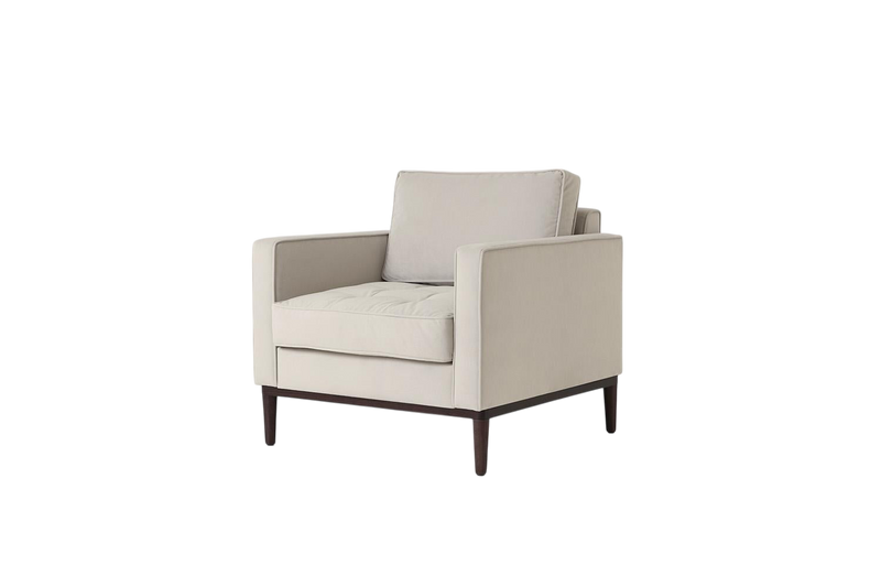 Mies Armchair — Velvet Bone